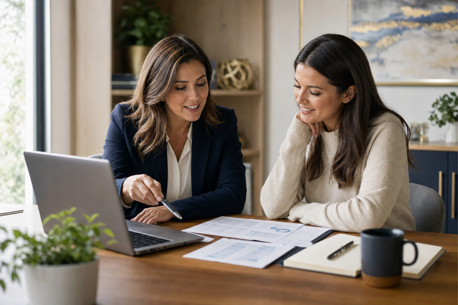 A Paragon Accounting & Tax advisor meeting with a client